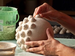 ovoesfera grande de porcelana