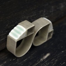 anillo plata y porcelana aguamarina escalera6